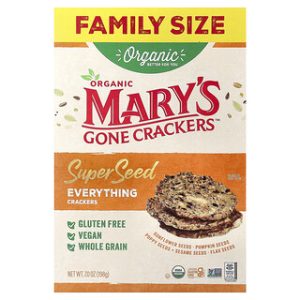 קרקרים אורגניים מזרעי על Everything - Mary's Gone 198 גרם