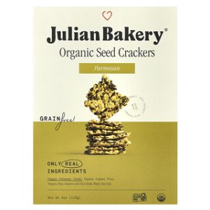 קרקרים אורגניים מזרעים פרמזן - Julian Bakery - 113 גרם