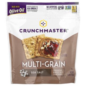 קרקרים אורז Crunchmaster Sea Salt - 113 גרם - בריא וטעים