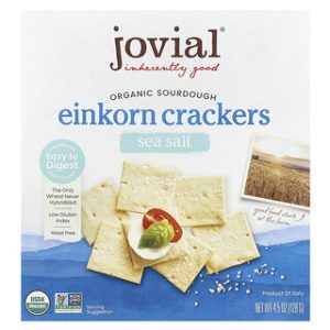 קרקרים שאור אינקורן אורגני - מלח ים - Jovial