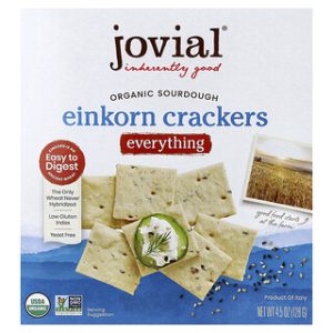 קרקרים שאור אינקורן אורגניים - הכל - Jovial 4.5oz