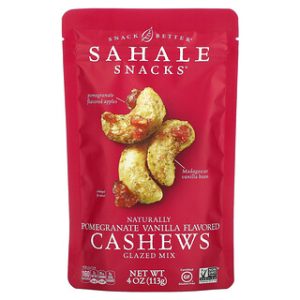 קשיו מצופים רימון וניל - Sahale Snacks 113 גרם