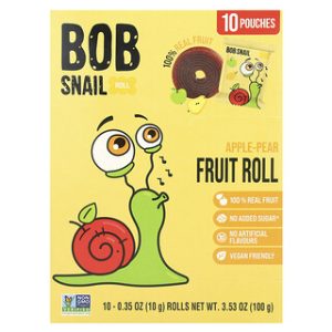 רולדות פירות Bob Snail תפוח-אגס - 10 יחידות - טבעי