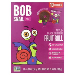 רולדות פרי Bob Snail-תפוח ואוכמניות-10 יחידות