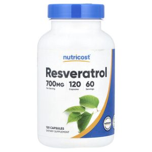 רזברטרול Nutricost - 120 כמוסות - נוגד חמצון חזק