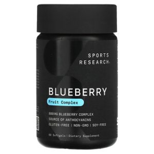 רכז אוכמניות Sports Research - 800 מ"ג - 60 כמוסות