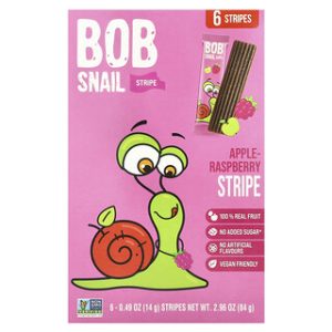 רצועות פרי Bob Snail - תפוח-פטל - 6 יחידות