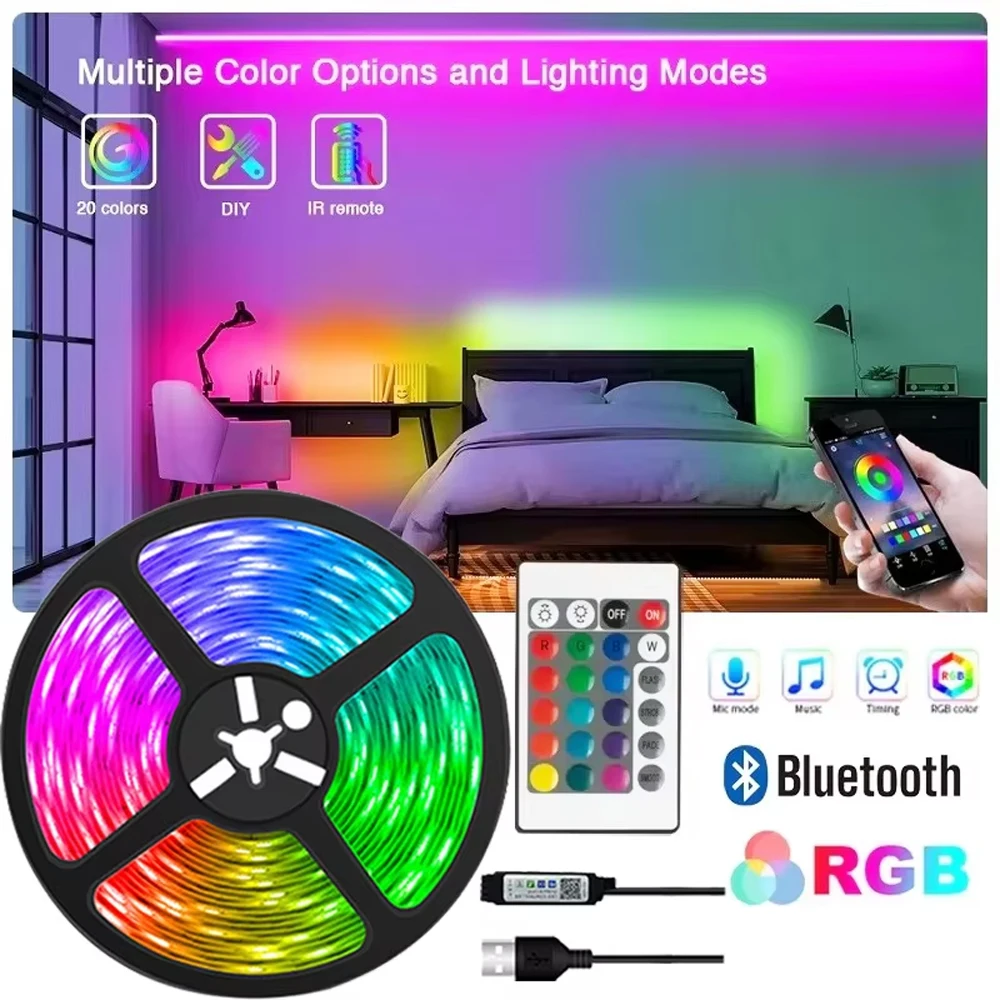 רצועת לד RGB עם בלוטות' - קישוט לחדר וטלוויזיה