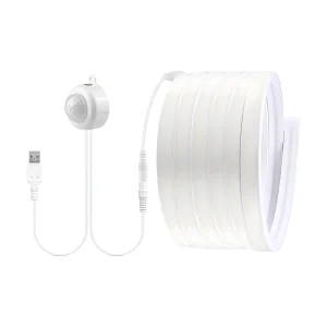 רצועת לד גמישה נורת ניאון COB - חיישן תנועה USB 5V