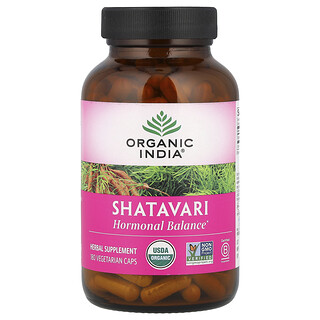 שאטווארי - כמוסות צמחית אורגנית Organic India - 180 יח'