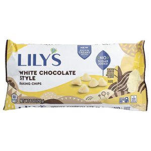 שבבי אפייה לבנים ללא סוכר - Lilys Sweets 255 גרם