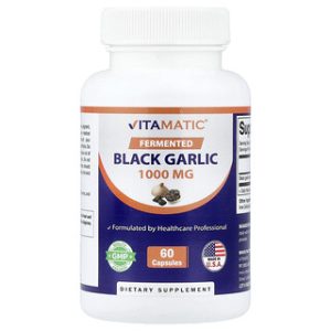 שום שחור מותסס Vitamatic - 60 כמוסות (500 מ"ג)