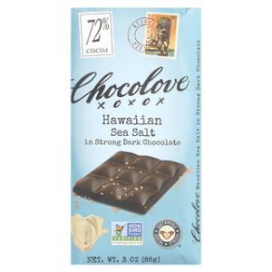 שוקולד מריר 72% עם מלח ים הוואי - Chocolove