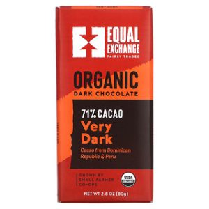 שוקולד מריר אורגני Very Dark - Equal Exchange 80 גרם