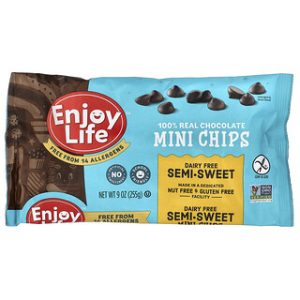שוקולד צ'יפס מיני סמי-מתוק Enjoy Life - 255 גרם