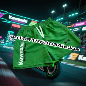 שורטס רכיבה ירוקים קוואסאקי - ספורט איכותי למבוגרים וילדים