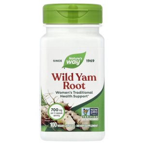 שורש Wild Yam - כמוסות טבעוניות 350 מ"ג - Nature's Way