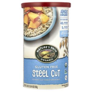 שיבולת שועל אורגנית ללא גלוטן - Steel Cut Natures Path