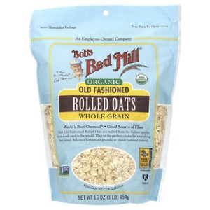 שיבולת שועל אורגנית מיושנת - Bobs Red Mill - 454 גרם