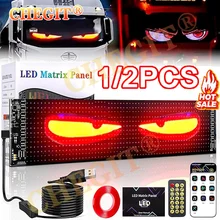 שלט LED לרכב- תצוגת טקסט מותאמת אישית USB