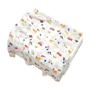 שמיכת במבוק כותנה לתינוק-שמיכת עגלה רכה ונעימה