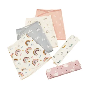 שמיכת עיטוף דו-שכבתית לתינוק - קיץ, כותנה רכה