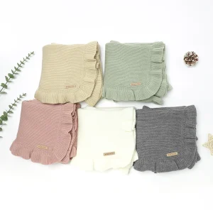 שמיכת תינוק סרוגה 90,70 - שמיכת עריסה רכה