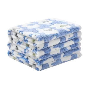 שמיכת תינוק פיל רכה - שמיכת עיטוף קורל חמה