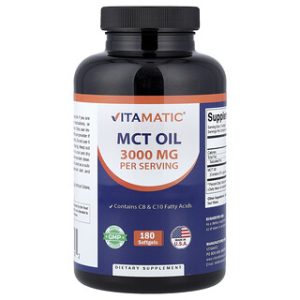 שמן MCT Vitamatic - 180 כמוסות רכות - 1000 מ"ג