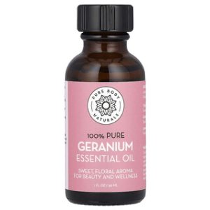 שמן אתרי גרניום טהור - Pure Body Naturals 30 מ"ל