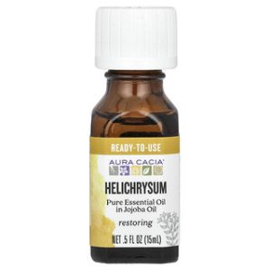 שמן אתרי הליקריסום בג'וג'ובה Aura Cacia - 15 מ"ל