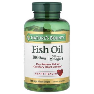 שמן דגים Nature's Bounty - 145 כמוסות רכות
