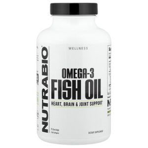 שמן דגים אומגה 3 NutraBio - 150 כמוסות 1000 מ"ג