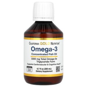 שמן דגים אומגה 3 לימון - California Gold Nutrition