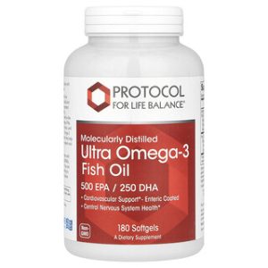 שמן דגים אומגה 3 מזוקק Protocol - 180 כמוסות