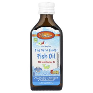 שמן דגים לילדים - Carlson Just Peachie 800 מ"ג
