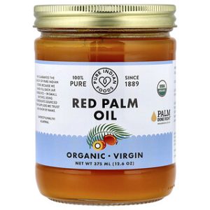 שמן דקלים אדום טהור - Pure Indian Foods - 375 מ"ל