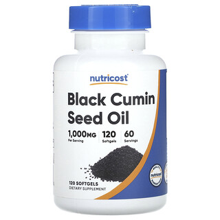 שמן זרעי כמון שחור Nutricost - 120 כמוסות 500 מ"ג