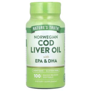 שמן כבד דג נורבגי - EPA DHA , Nature's Truth