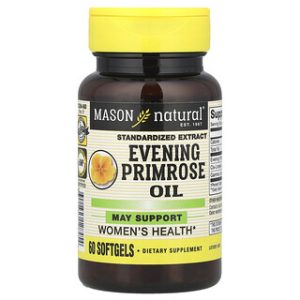שמן נר הלילה Mason Natural - 60 כמוסות רכות