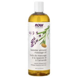 שמן עיסוי שקדים לבנדר - NOW Foods - 473 מ"ל