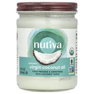 שמן קוקוס אורגני Nutiva - 414 מ"ל - כתית מעולה