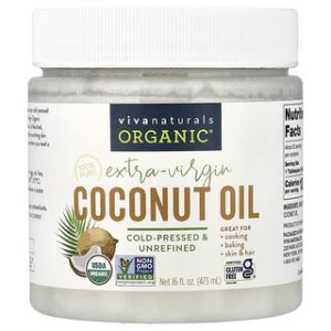 שמן קוקוס אורגני כתית מעולה Viva Naturals - 473 מ"ל