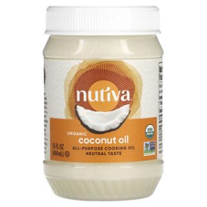שמן קוקוס אורגני לבישול - Nutiva 444 מ"ל