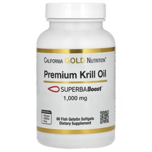 שמן קריל פרימיום - California Gold Nutrition - 60 כמוסות