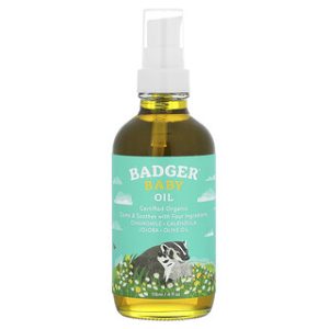 שמן תינוקות Badger- 118 מ"ל - טבעי לעור עדין