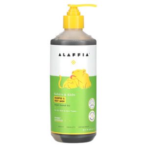 שמפו וסבון גוף קוקוס קמומיל לתינוקות - Alaffia