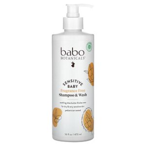 שמפו וסבון לתינוק ללא ריח Babo Botanicals 473 מ"ל