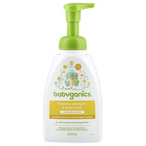 שמפו וסבון תינוקות Babyganics קמומיל-ורבנה - 473 מ"ל