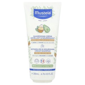 שמפו קרם מזין לשיער מתולתל Mustela Baby - 200 מ"ל